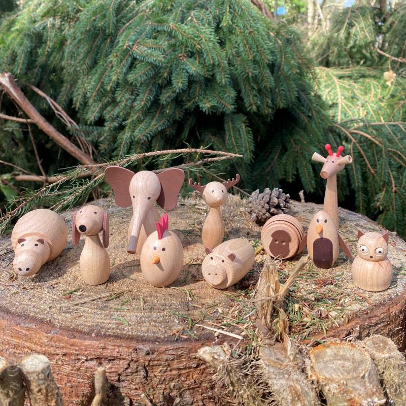 Wooden Animal Friends - Pk10, Learning SPACE