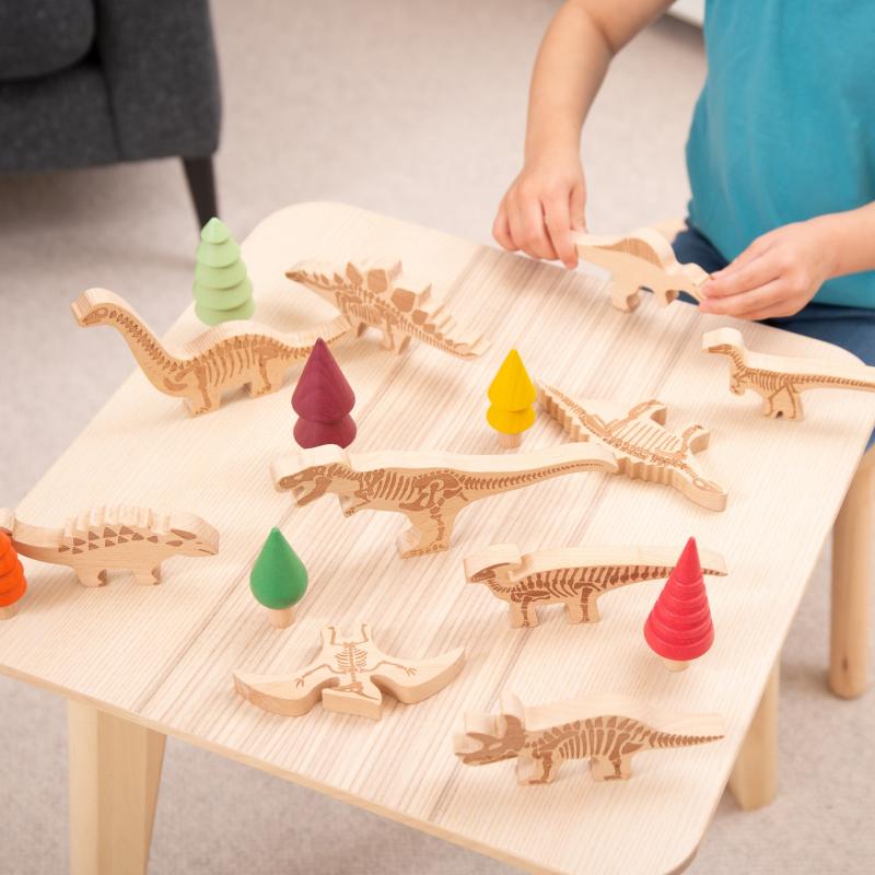 Dinosaur Wooden Blocks, Learning SPACE