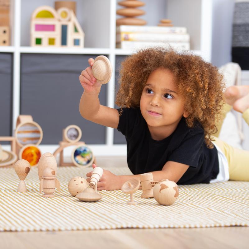 Wooden Space Adventure Set - Pk10, Learning SPACE