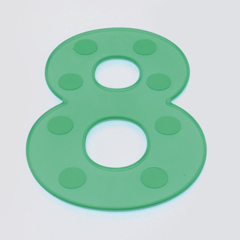 Silishapes® Dot Numbers Green - Pack of 10, School & Educational Supplies Learning SPACE
