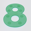 Silishapes® Dot Numbers Green - Pack of 10