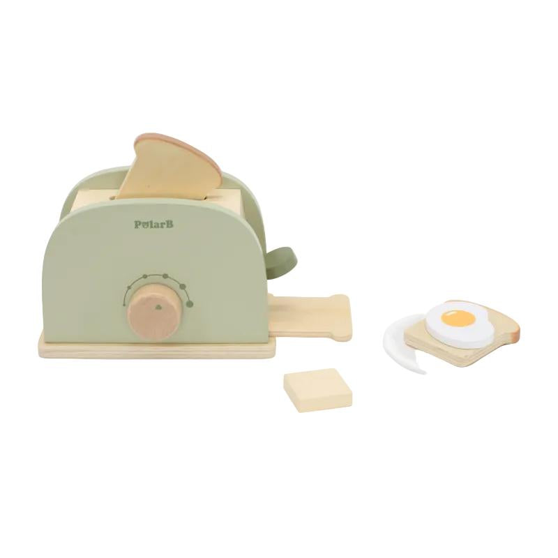 Wooden Toaster Set Role Play Toy, Learning SPACE