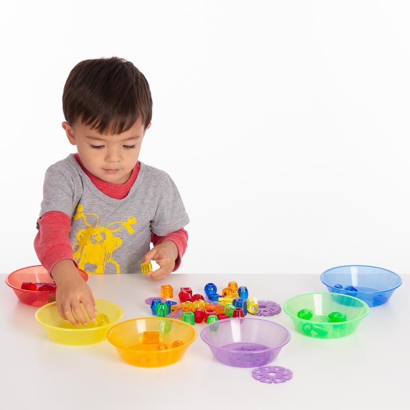 Translucent Colour Sorting Bowls - Pk6, Learning SPACE