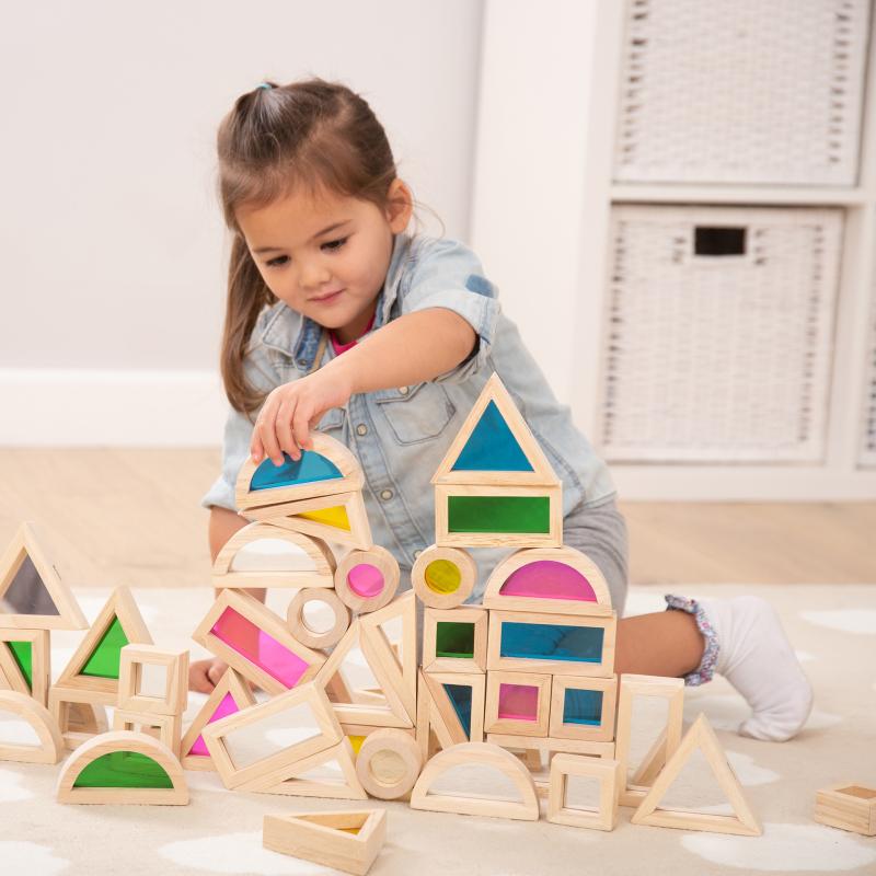 Rainbow Block Set - Pk24, Learning SPACE