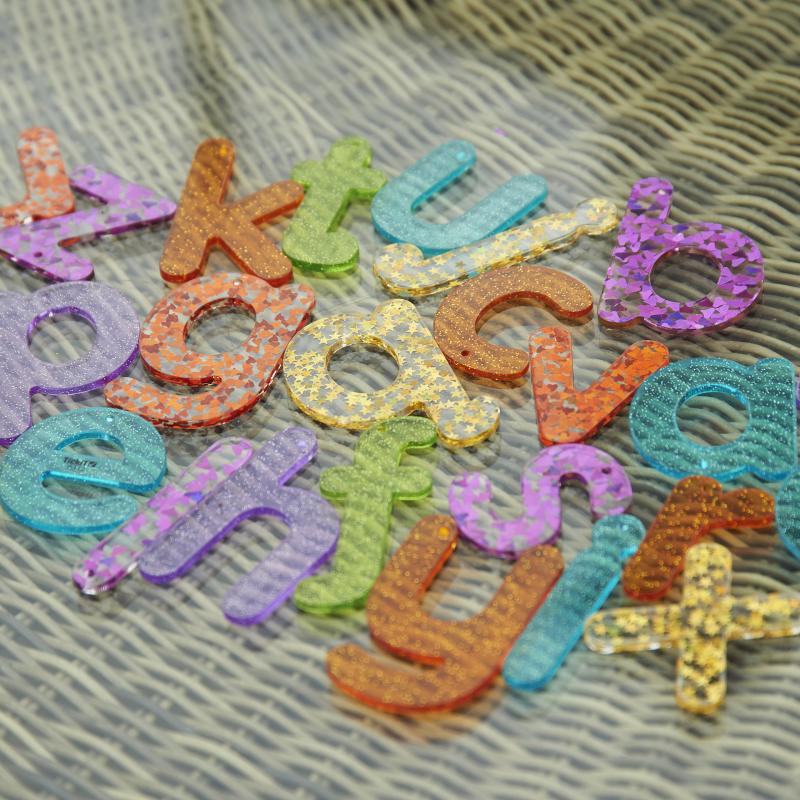 Rainbow Glitter Letters - Pk26, Activity Toys Learning SPACE