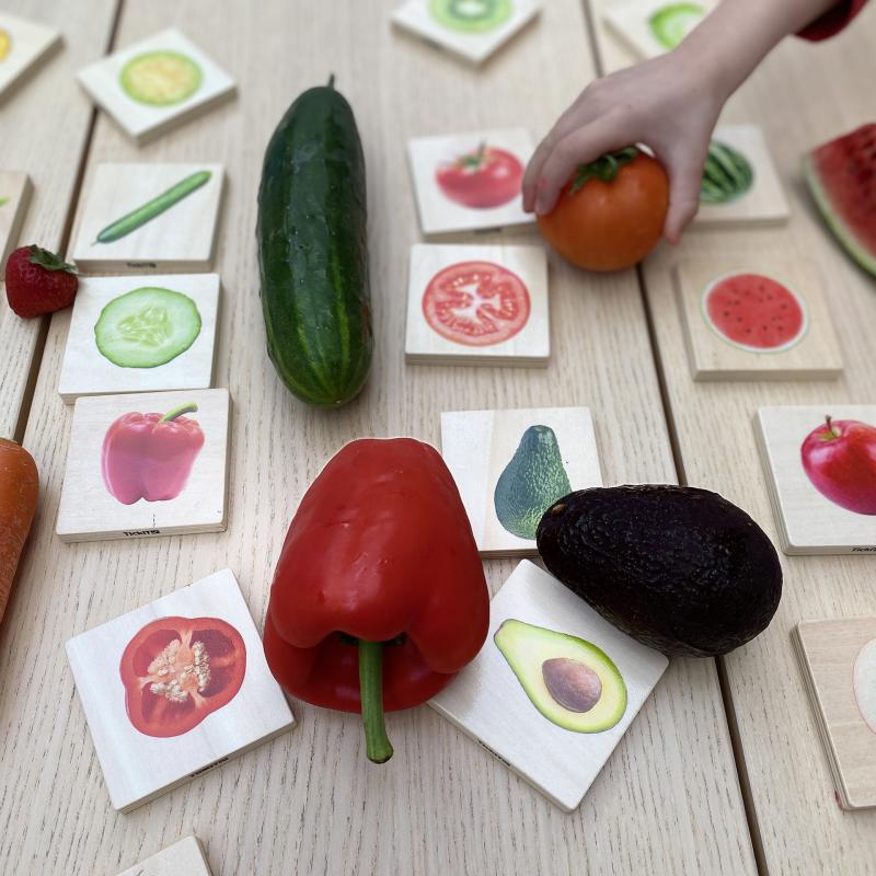 Fruit & Vegetable Match - Pk28, Learning SPACE