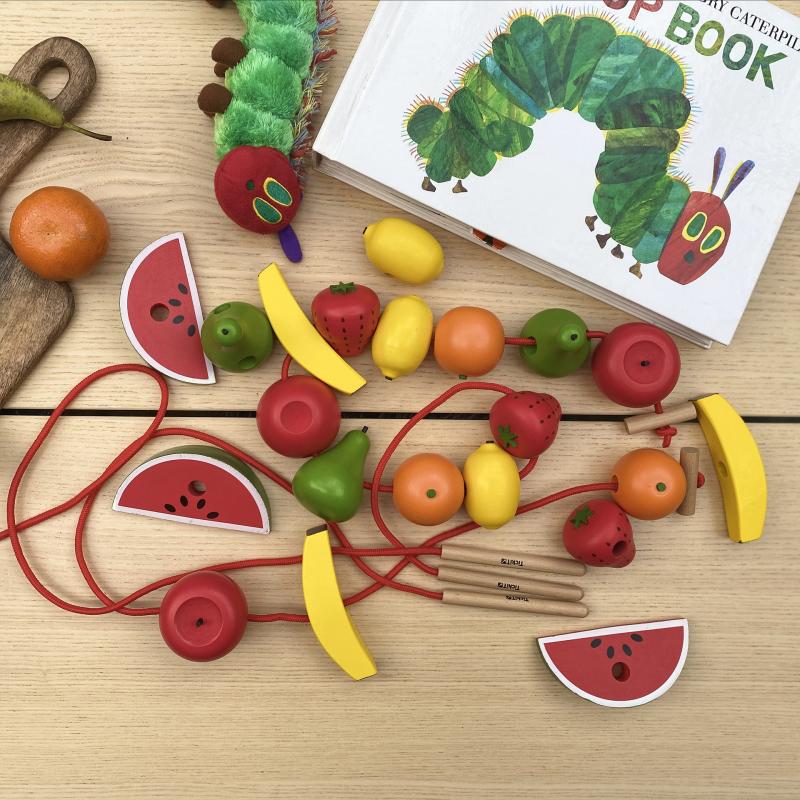Wooden Lacing Fruits, Learning SPACE