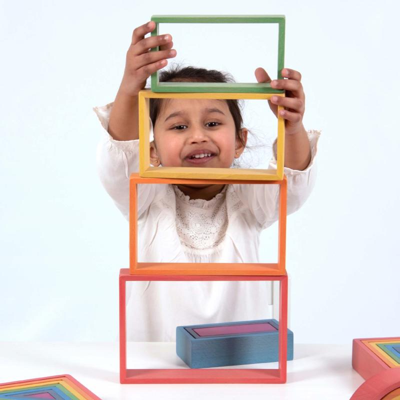 Rainbow Architect Rectangles - Pk7, Learning SPACE