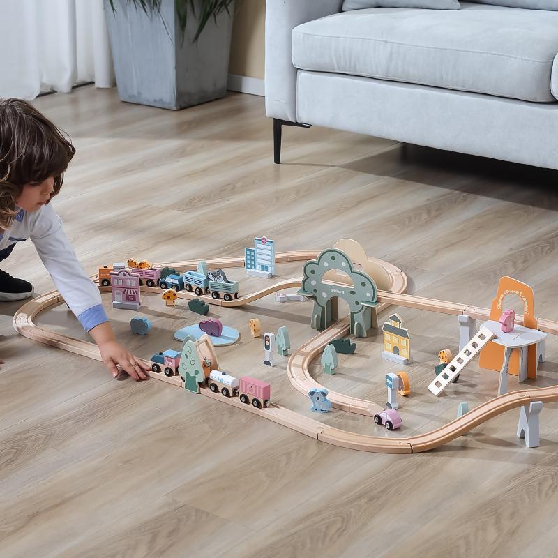 Wooden Train Set, Learning SPACE
