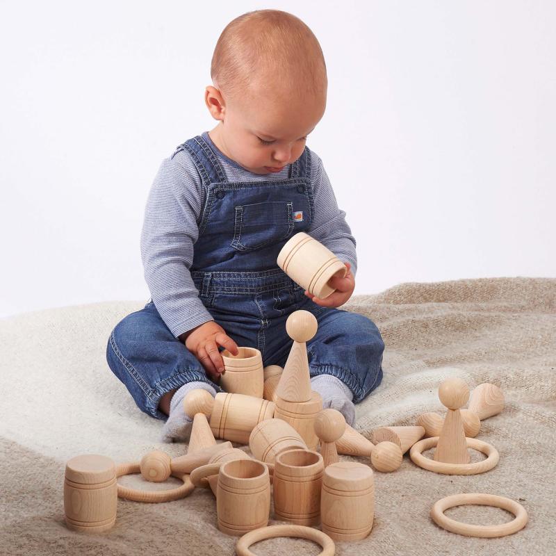 Natural Wooden Figures - Pk10, Learning SPACE