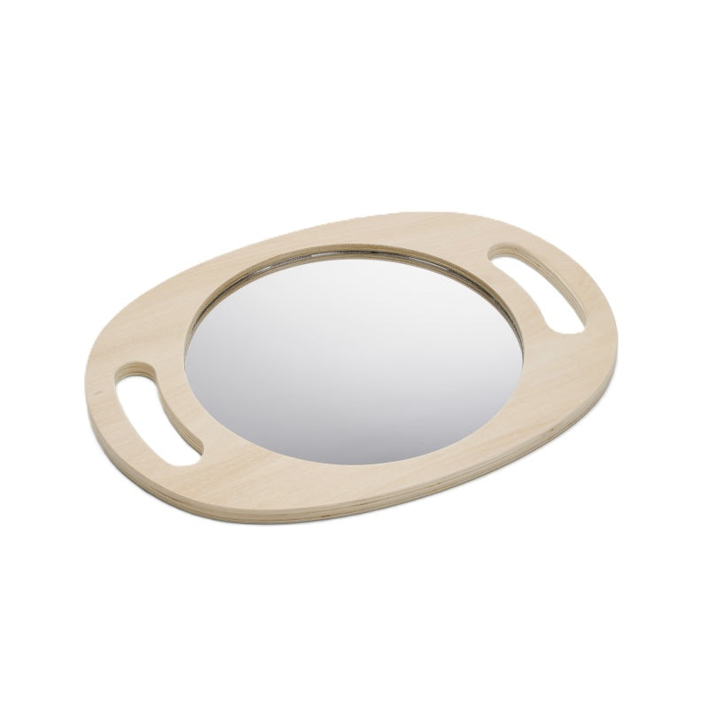 Hand Held Wooden Mirror, Learning SPACE