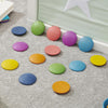 Rainbow Wooden Discs, Learning SPACE