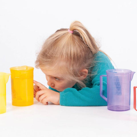 Translucent Colour Jug Set - Pk6, Activity Toys Learning SPACE