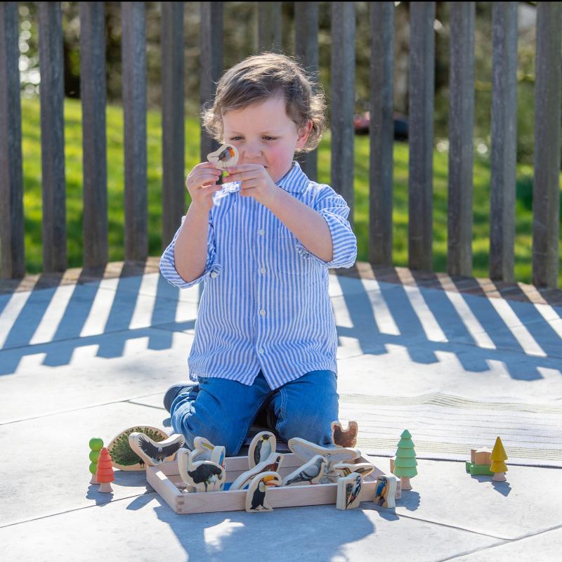 Wooden Bird Blocks Pk15, Learning SPACE