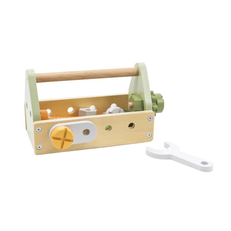 Wooden Toy Tool Kit 17 Piece Set, Learning SPACE