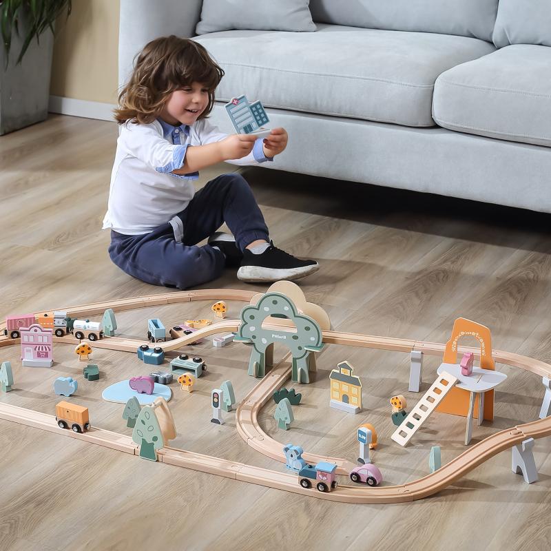 Wooden Train Set, Learning SPACE