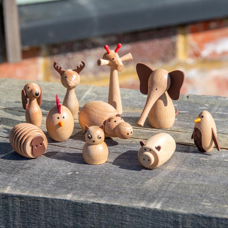 Wooden Animal Friends - Pk10, Learning SPACE