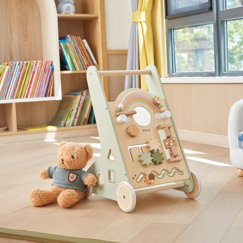 Wooden Baby Walker Activity Toy, Learning SPACE