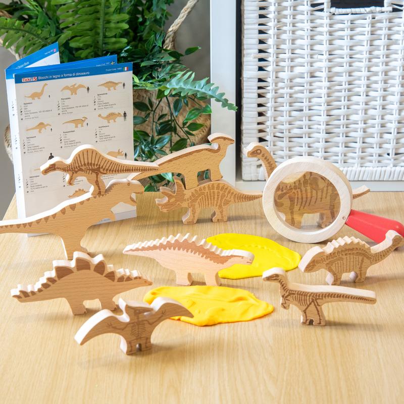 Dinosaur Wooden Blocks, Learning SPACE