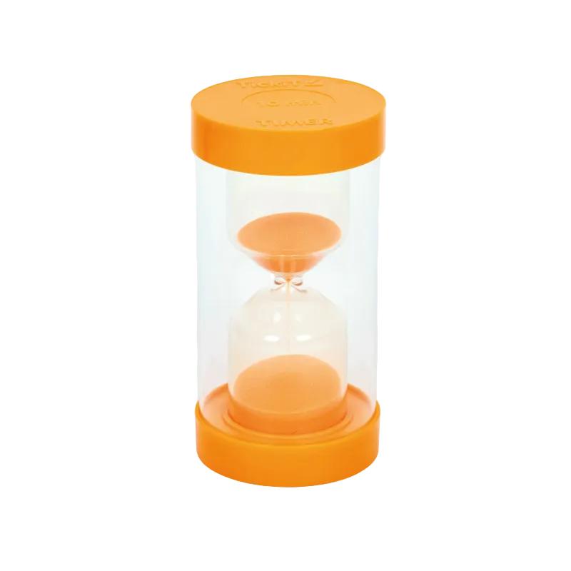 Colourbright Sand Timer - 1 Min. Green, 10 Min. Orange Learning SPACE