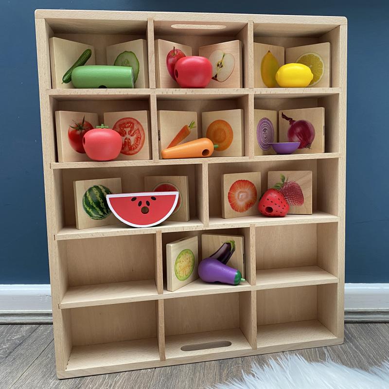 Wooden Sorting Tray - 14 Way, Learning SPACE