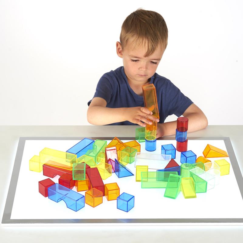 Translucent Colour Blocks - Pk50, Learning SPACE