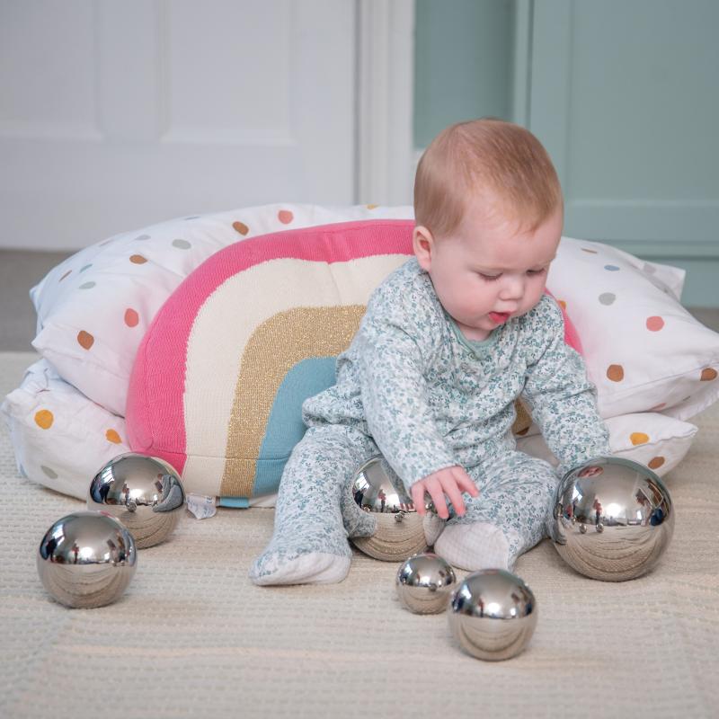 Sensory Reflective Sound Balls - Pk7, Learning SPACE