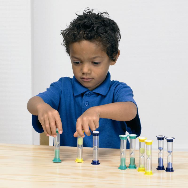 Mini Sand Timers - 3 Minute (Yellow) Pk3, Learning SPACE