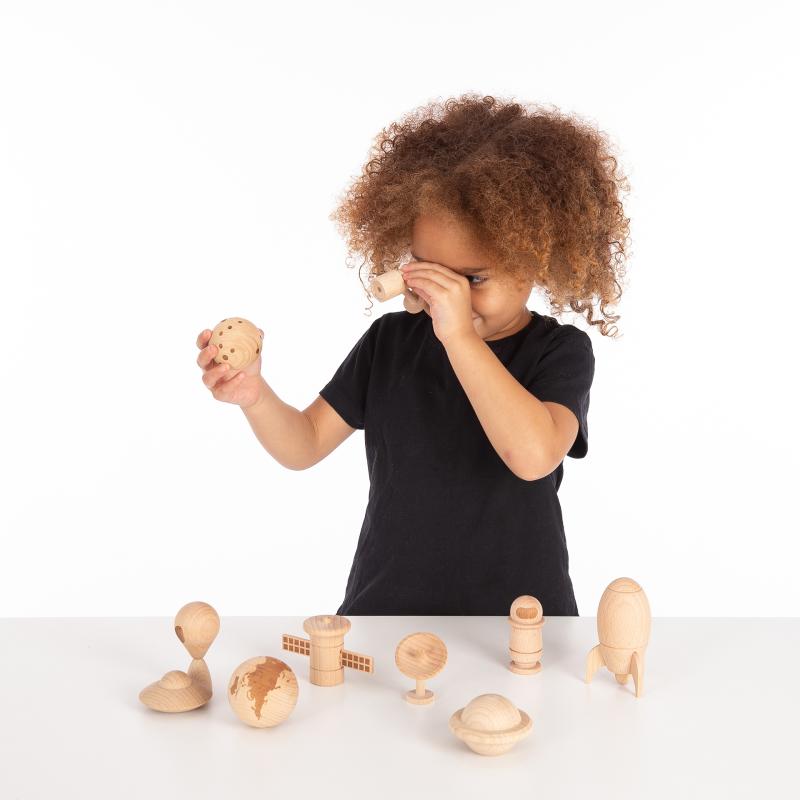 Wooden Space Adventure Set - Pk10, Learning SPACE