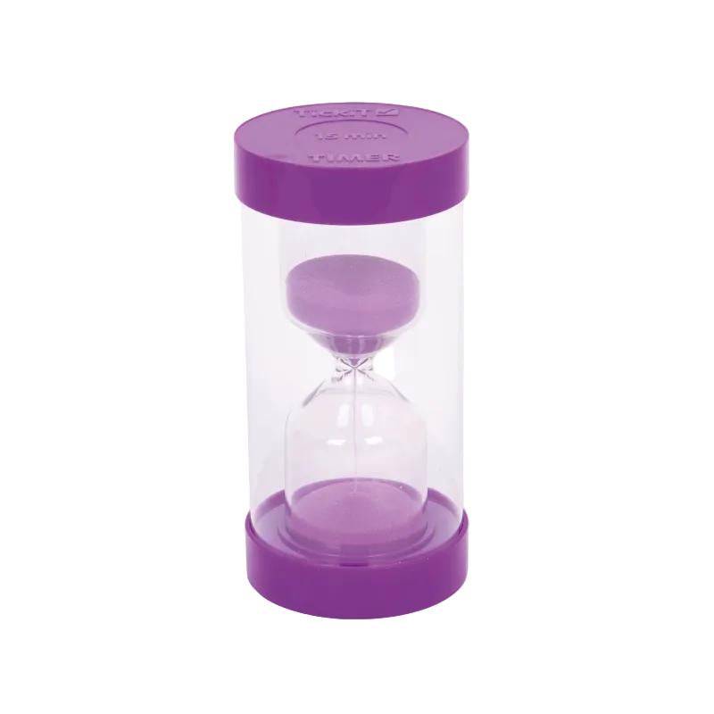 Colourbright Sand Timer - 1 Min. Green, 15 Min. Purple Learning SPACE