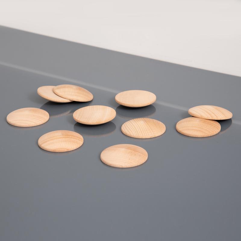 Natural Wooden Discs - Pk10, Learning SPACE