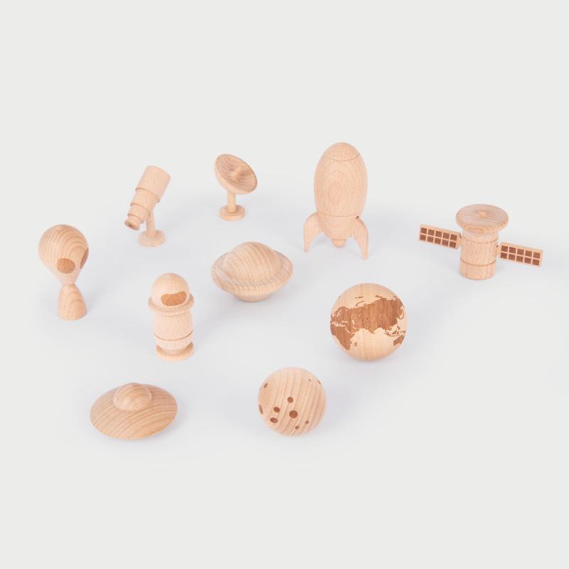 Wooden Space Adventure Set - Pk10, Learning SPACE