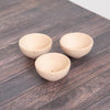 Natural Wooden Bowls (92 mm) – Pack of 3, Learning SPACE