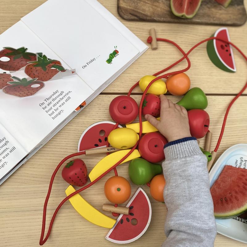 Wooden Lacing Fruits, Learning SPACE