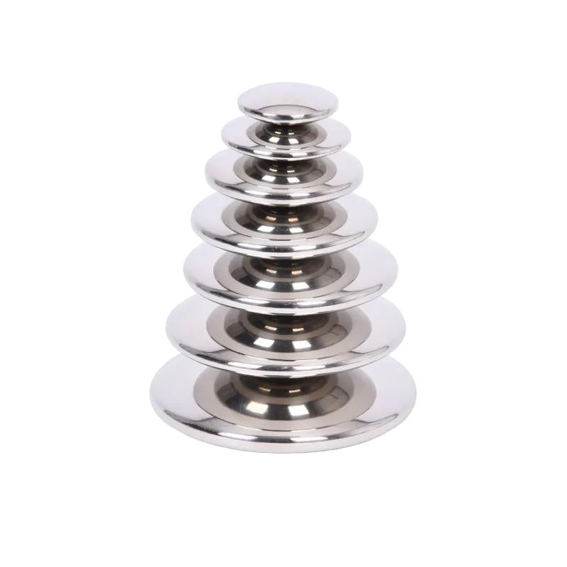 Sensory Reflective Silver Buttons - Pk7, Sensory toy Learning SPACE