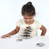 Sensory Reflective Silver Buttons - Pk7, Sensory toy Learning SPACE