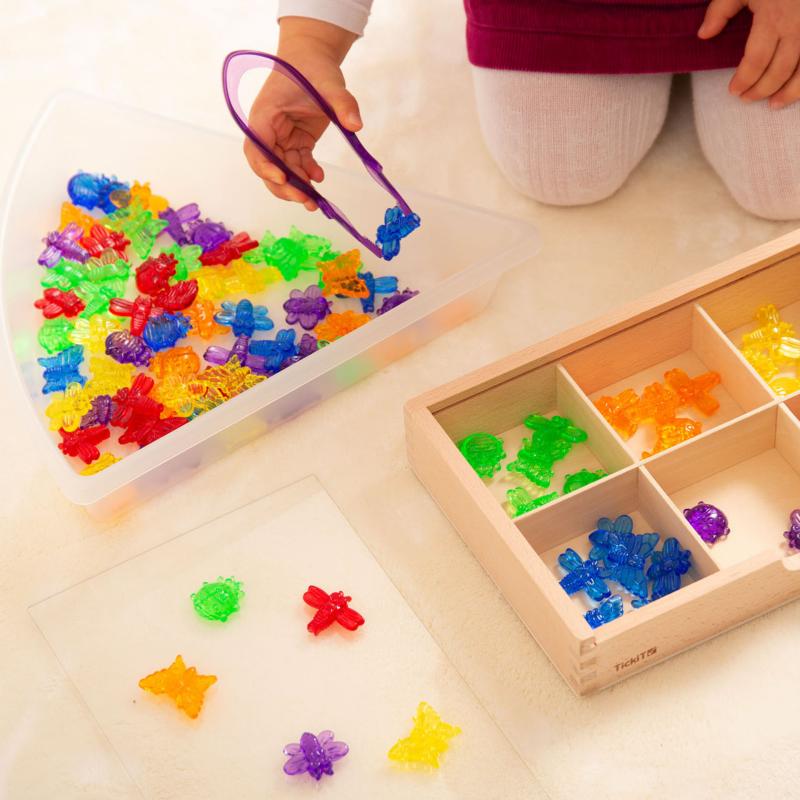 Translucent Colour Tweezers - Pk12, Learning SPACE