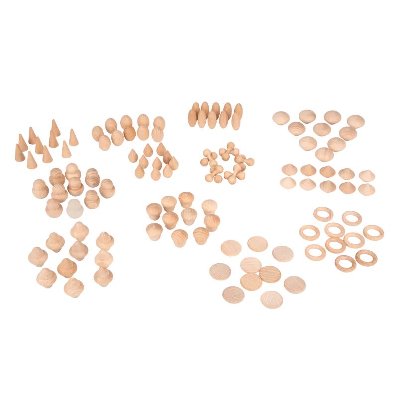 Wooden Treasures Natural Set - Pk120, Learning SPACE