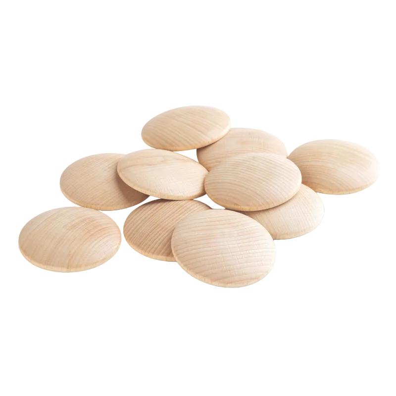 Natural Wooden Discs - Pk10, Learning SPACE