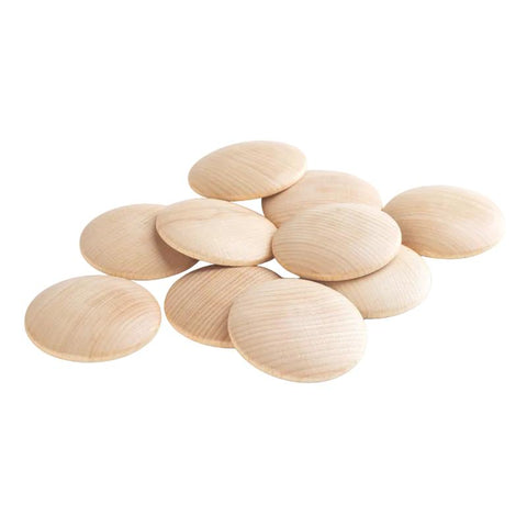 Natural Wooden Discs - Pk10, Learning SPACE