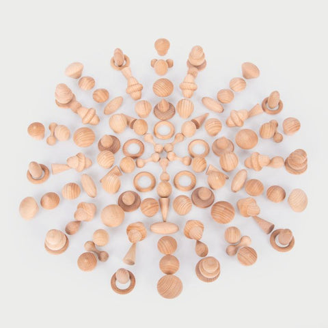 Wooden Treasures Natural Set - Pk120, Learning SPACE