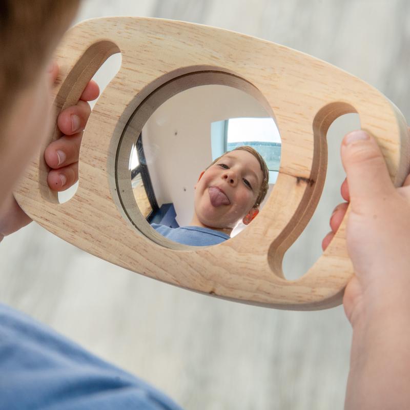 Easy Hold Double-Sided Convex/ Concave Mirror, Learning SPACE