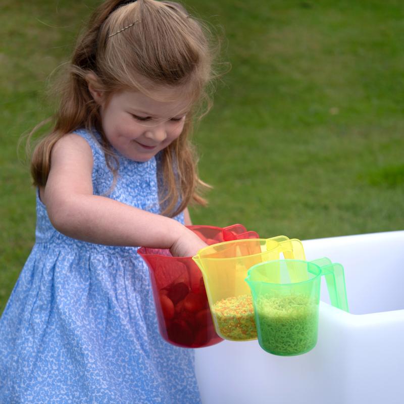 Translucent Colour Nesting Jugs - Pk3, Learning SPACE