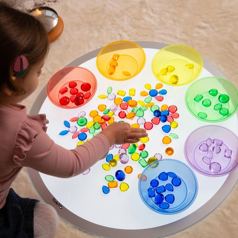 Translucent Colour Sorting Bowls - Pk6, Learning SPACE