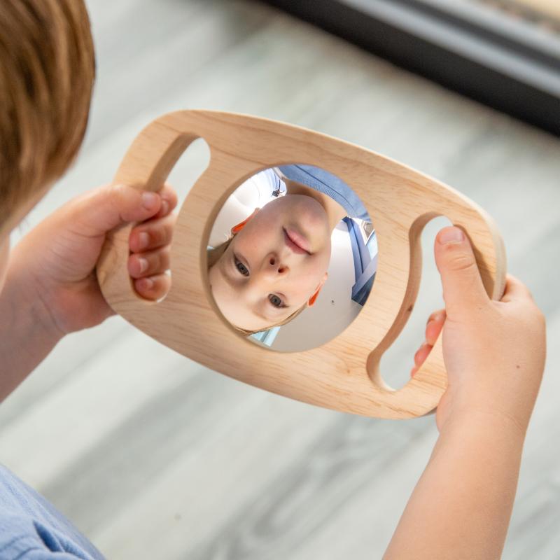 Easy Hold Double-Sided Convex/ Concave Mirror, Learning SPACE