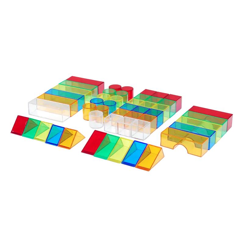 Translucent Colour Blocks - Pk50, Learning SPACE