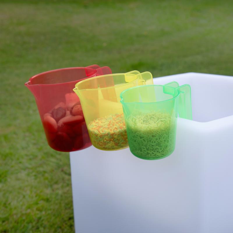 Translucent Colour Nesting Jugs - Pk3, Learning SPACE