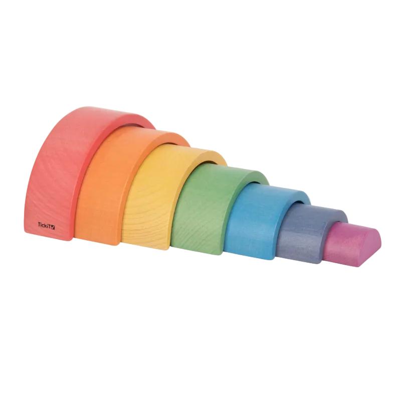 Wooden Rainbow Stacking Arches - Great For Montessori And Nurture Rooms, Learning SPACE
