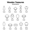 Wooden Treasures Natural Set - Pk120, Learning SPACE