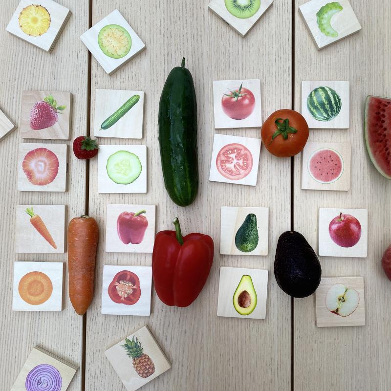 Fruit & Vegetable Match - Pk28, Learning SPACE